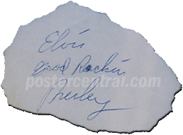 Elvis Presley autograph